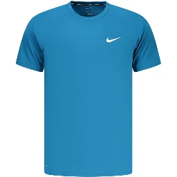Blue Polyester Men's T-Shirt