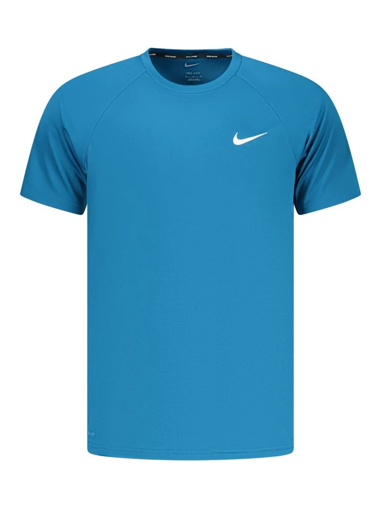 Blue Polyester Men's T-Shirt
