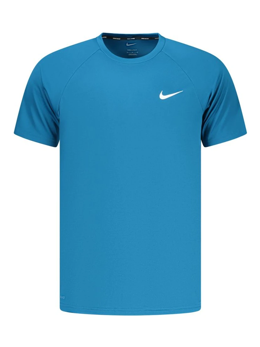 Blue Polyester Men's T-Shirt