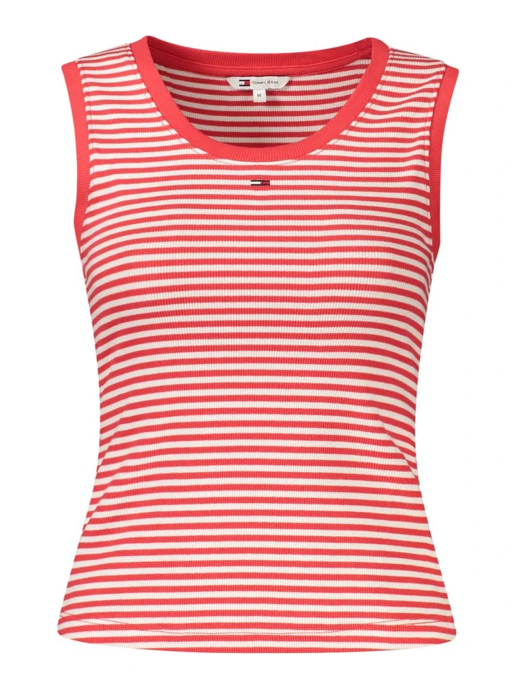 Red Cotton Women's Tank Top