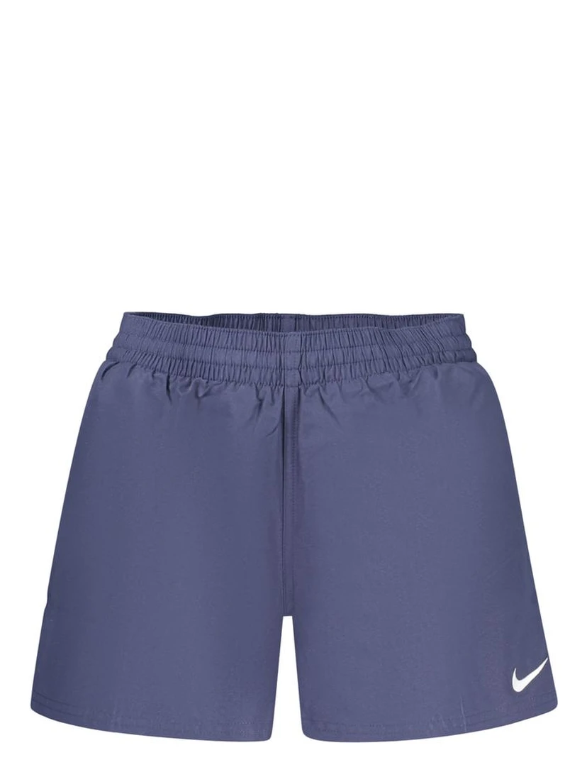 Blue Polyester Men Swim Short