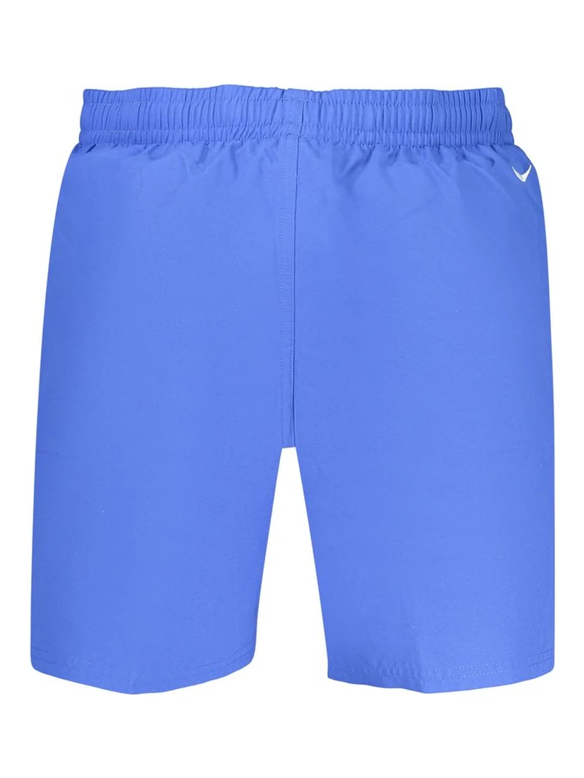 Blue Polyester Men's Swimwear