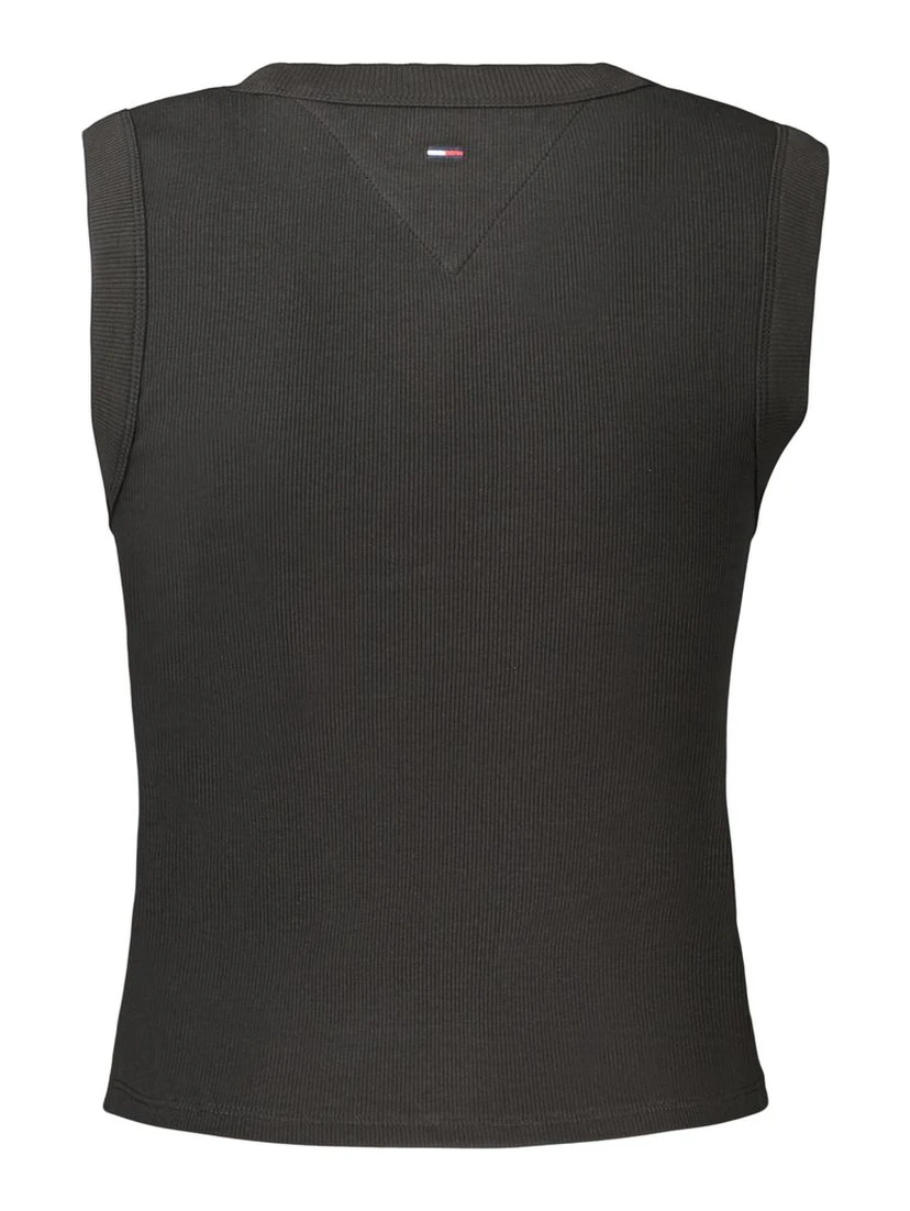 Black Cotton Women's Tank Top