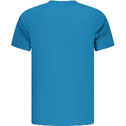 Blue Polyester Men's T-Shirt