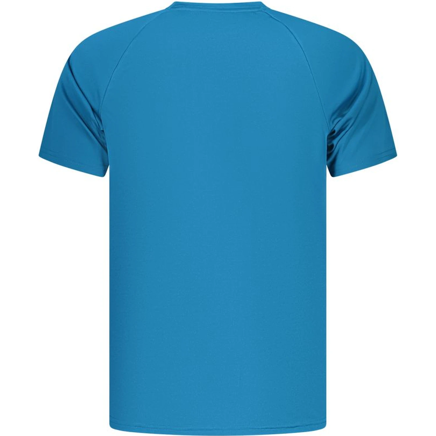 Blue Polyester Men's T-Shirt