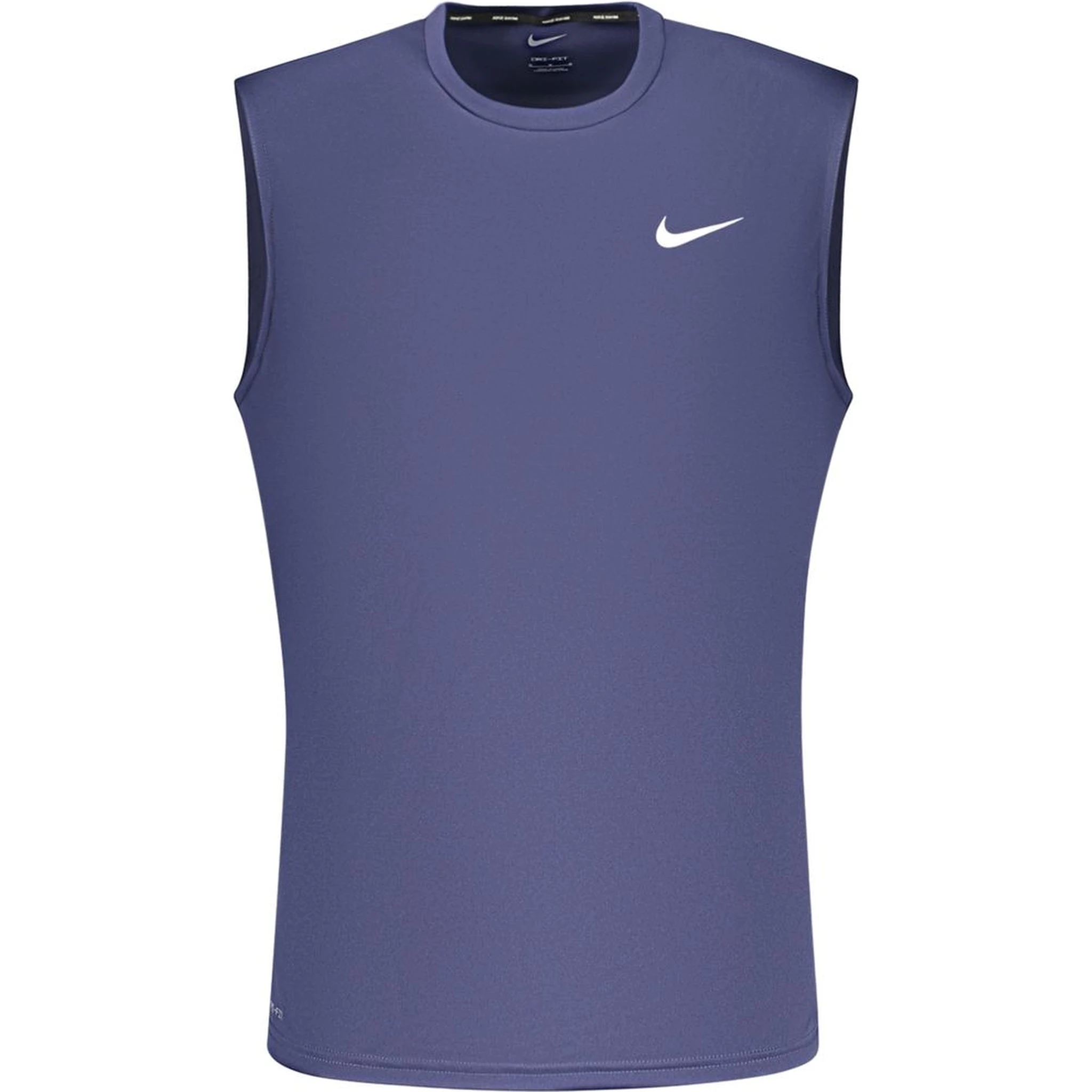 Blue Polyester Men's Tank