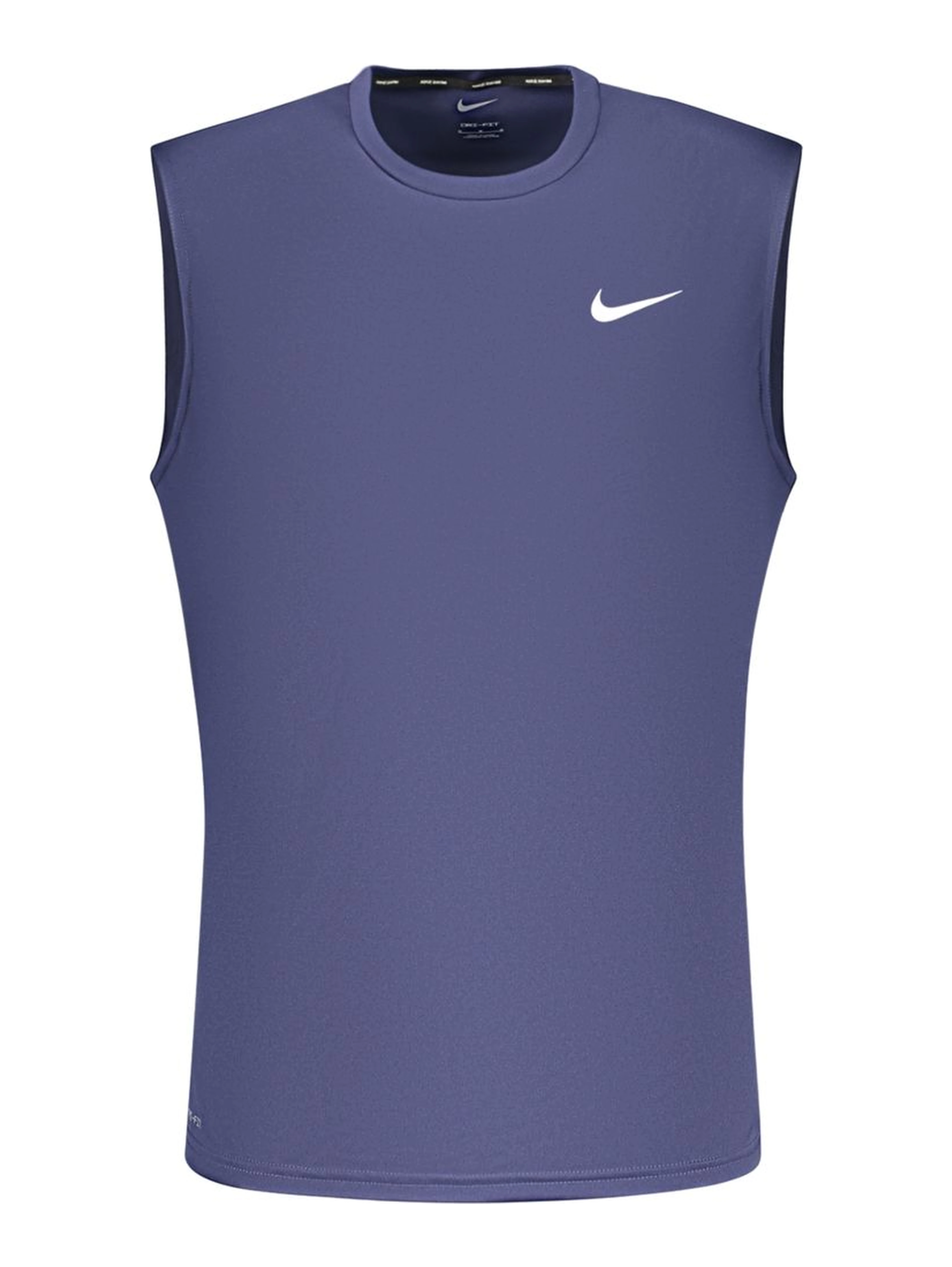 Blue Polyester Men's Tank