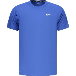 Blue Polyester Men's T-Shirt