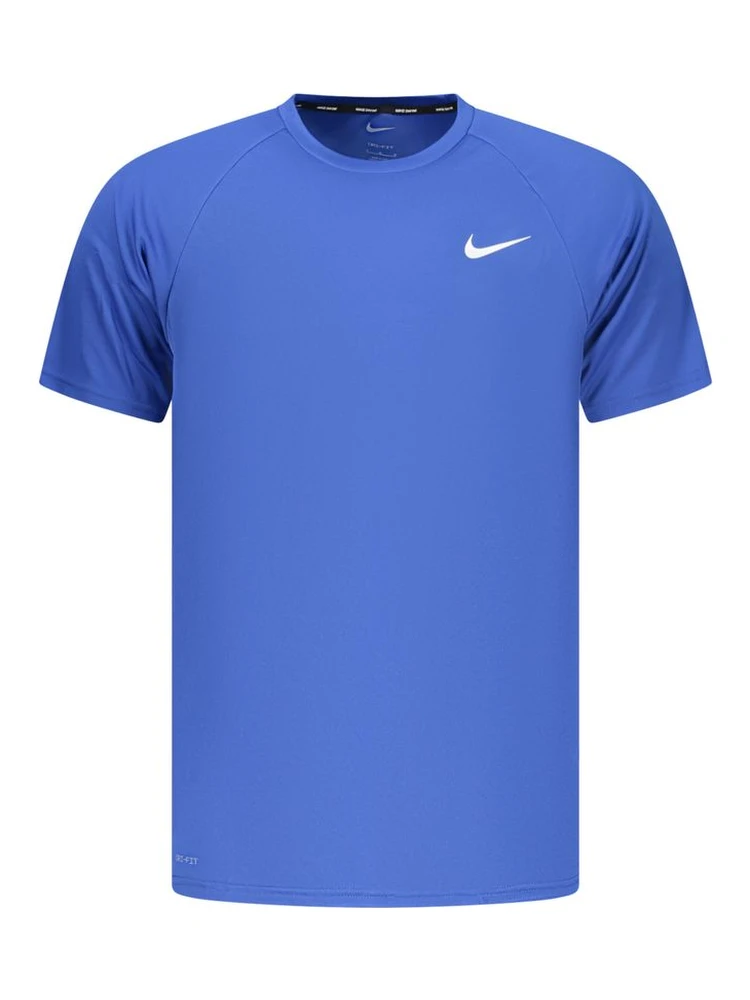 Blue Polyester Men's T-Shirt