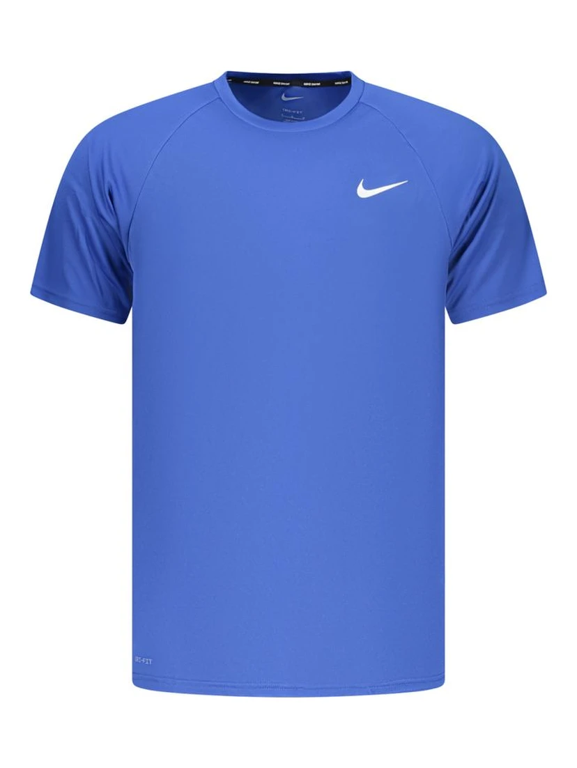 Blue Polyester Men's T-Shirt