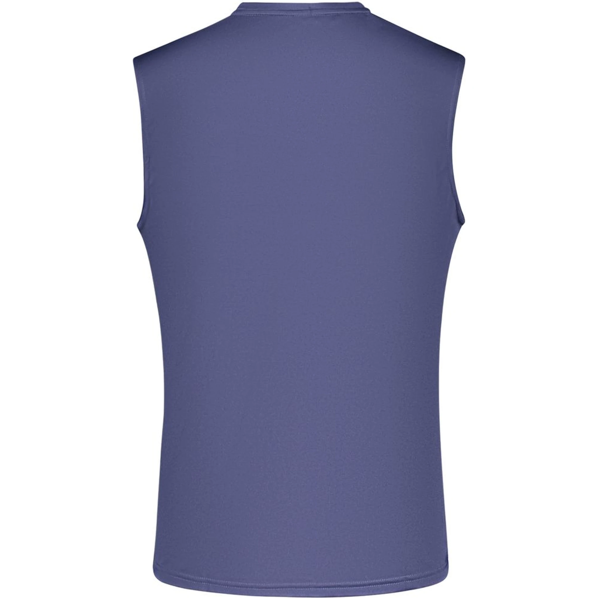 Blue Polyester Men's Tank