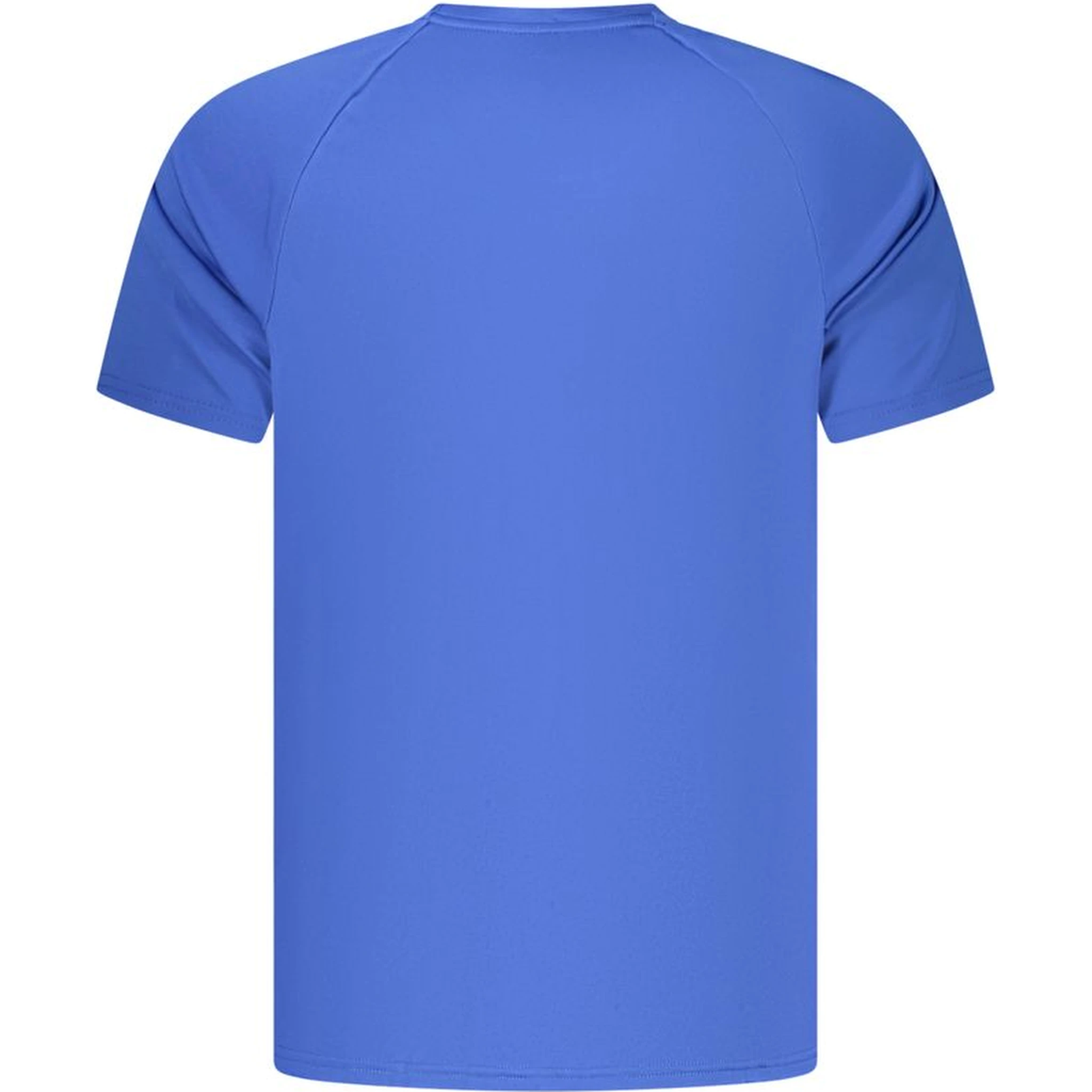 Blue Polyester Men's T-Shirt