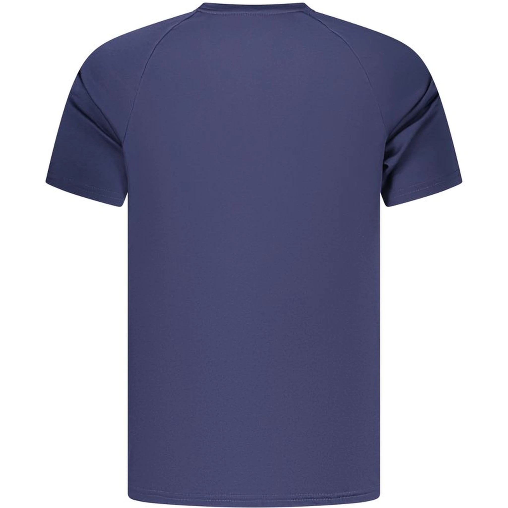 Blue Polyester Men's T-Shirt