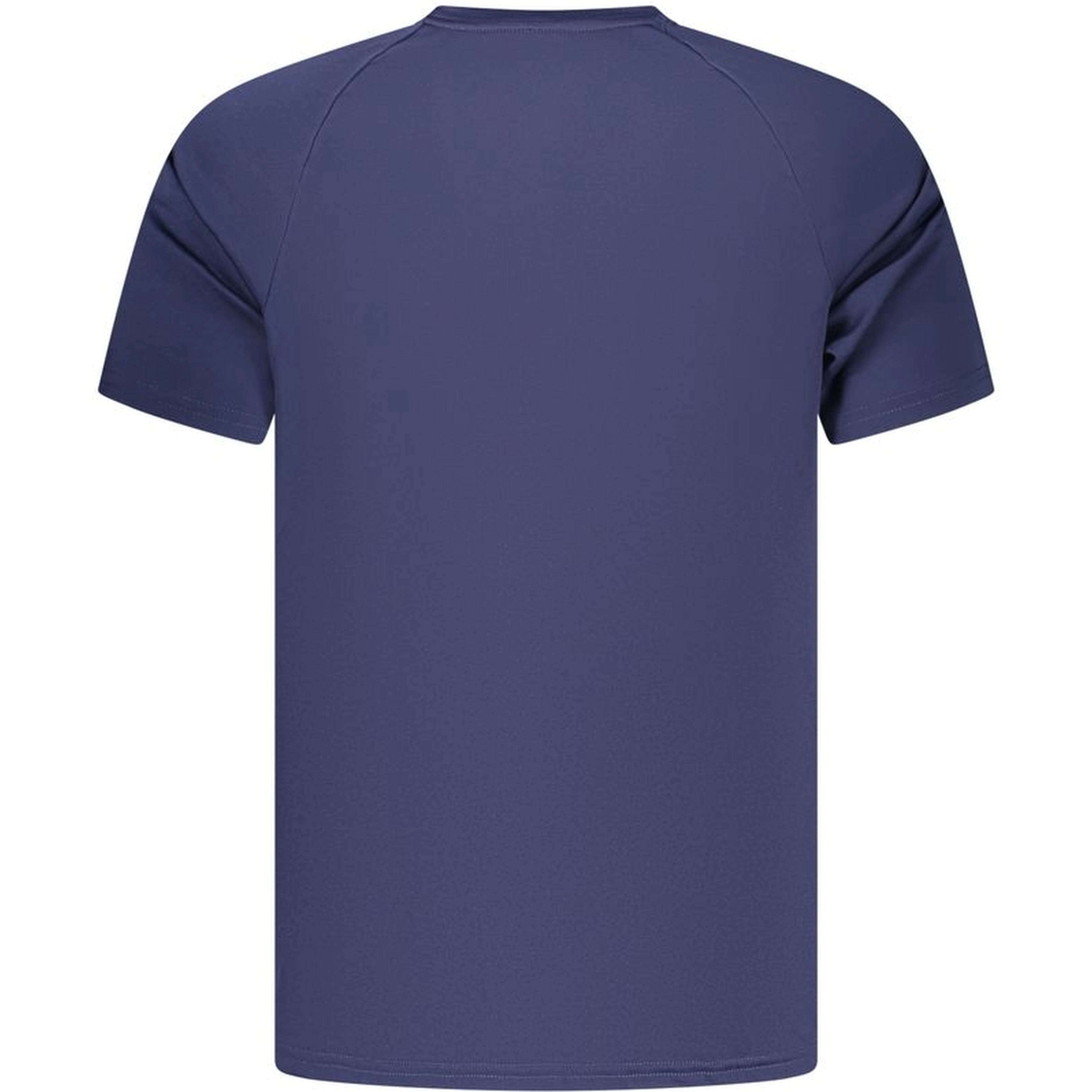 Blue Polyester Men's T-Shirt