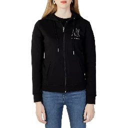Black Cotton Sweatshirt