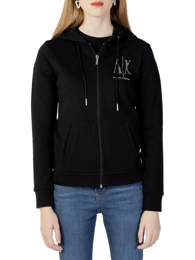 Black Cotton Sweatshirt
