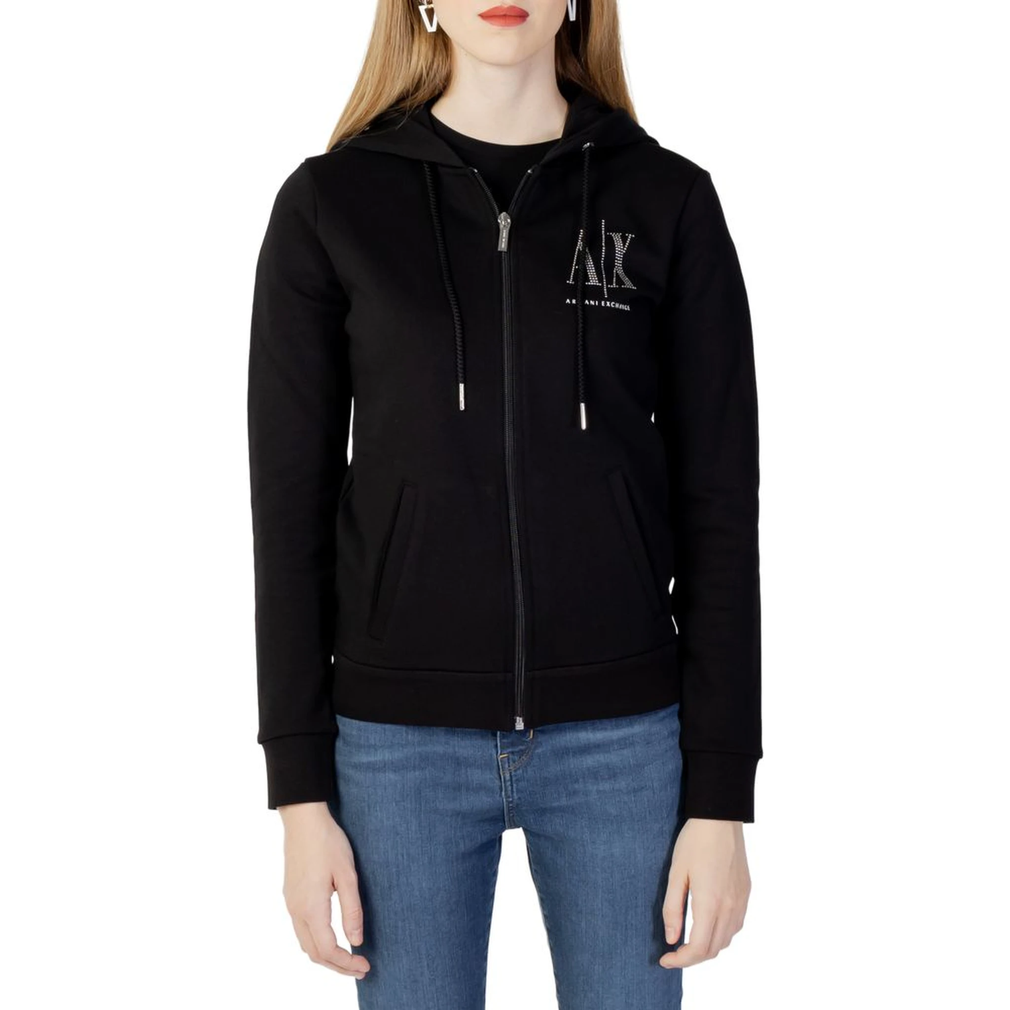 Black Cotton Sweatshirt