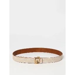 Beige Leather Regular Belt