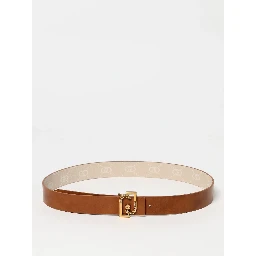 Beige Leather Regular Belt