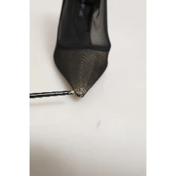 Black Mesh Stiletto High Heels Pumps Shoes
