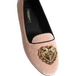 Pink Velvet Devotion Loafers Flats Shoes