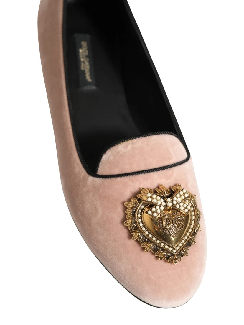 Pink Velvet Devotion Loafers Flats Shoes