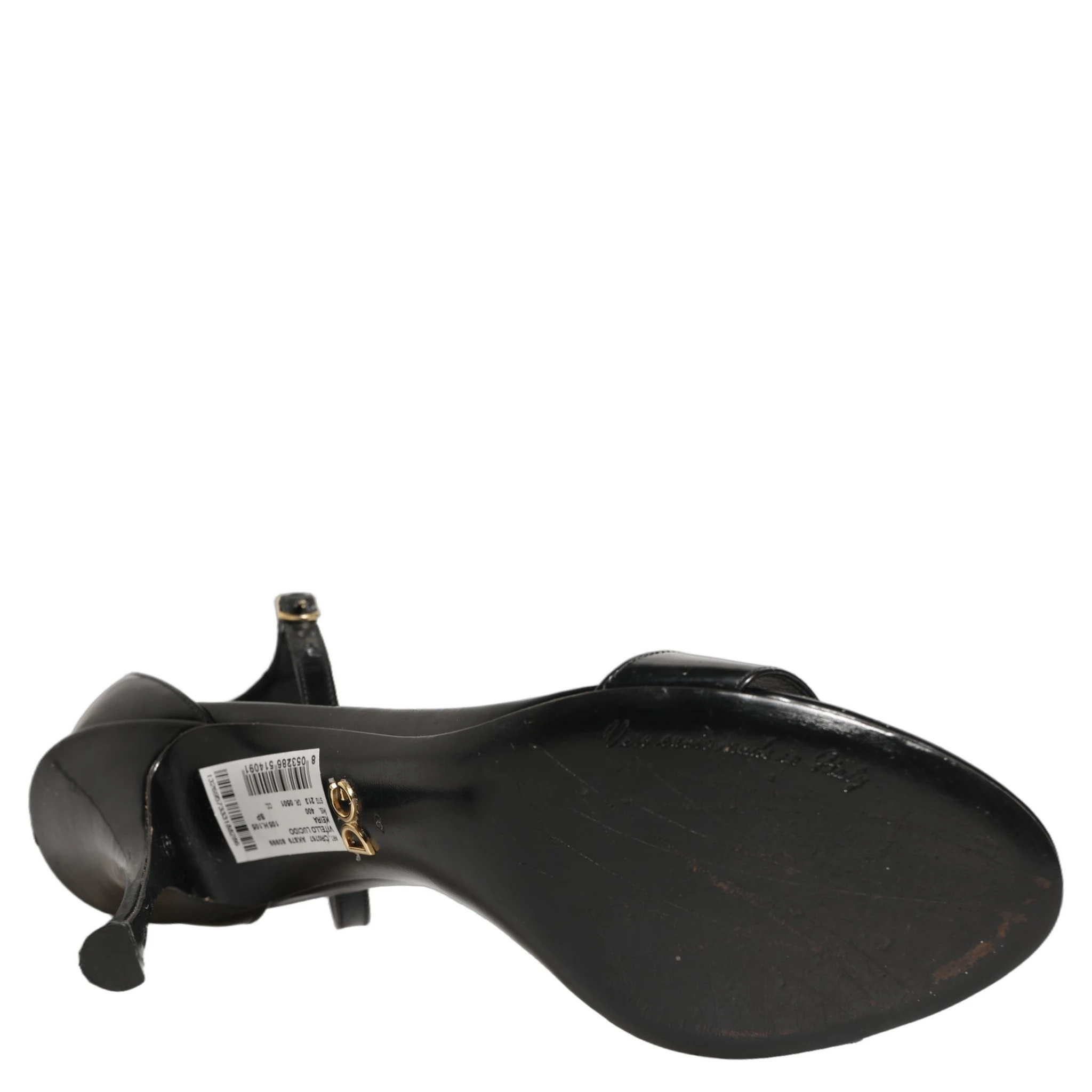 Black Leather Ankle Strap Heels Sandals Shoes