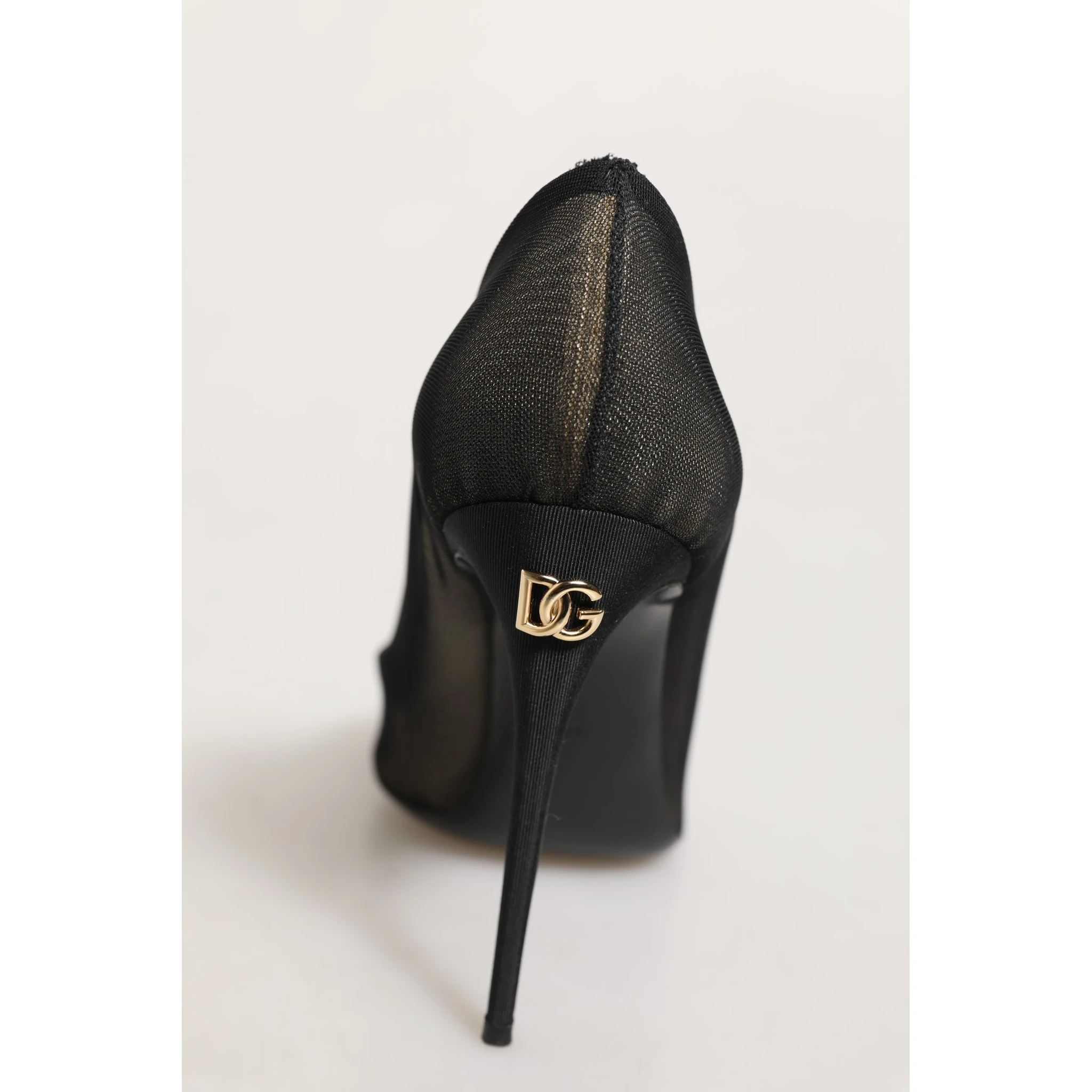 Black Mesh Stiletto High Heels Pumps Shoes
