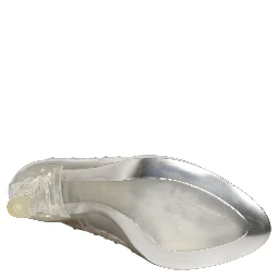 CINDERELLA Floral Crystal Heels Clear