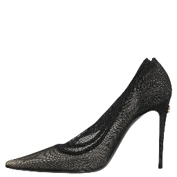 Black Mesh Stiletto High Heels Pumps Shoes