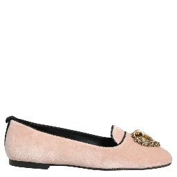 Pink Velvet Devotion Loafers Flats Shoes