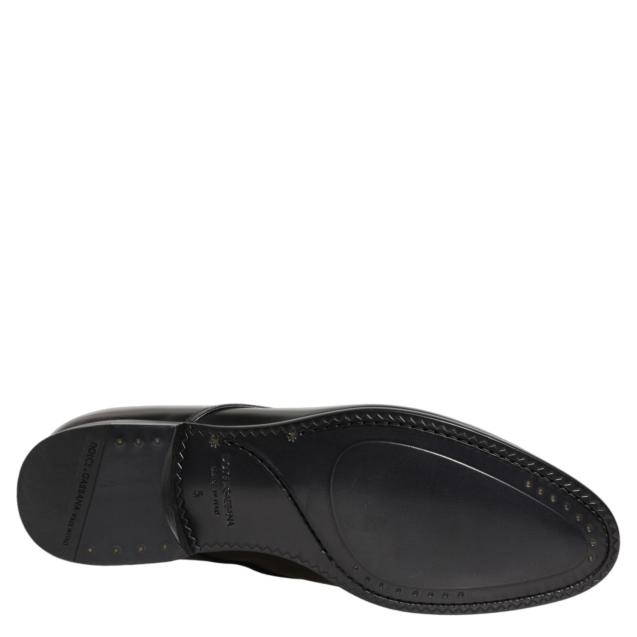 Black Leather Lace Up Derby Dress Shoes