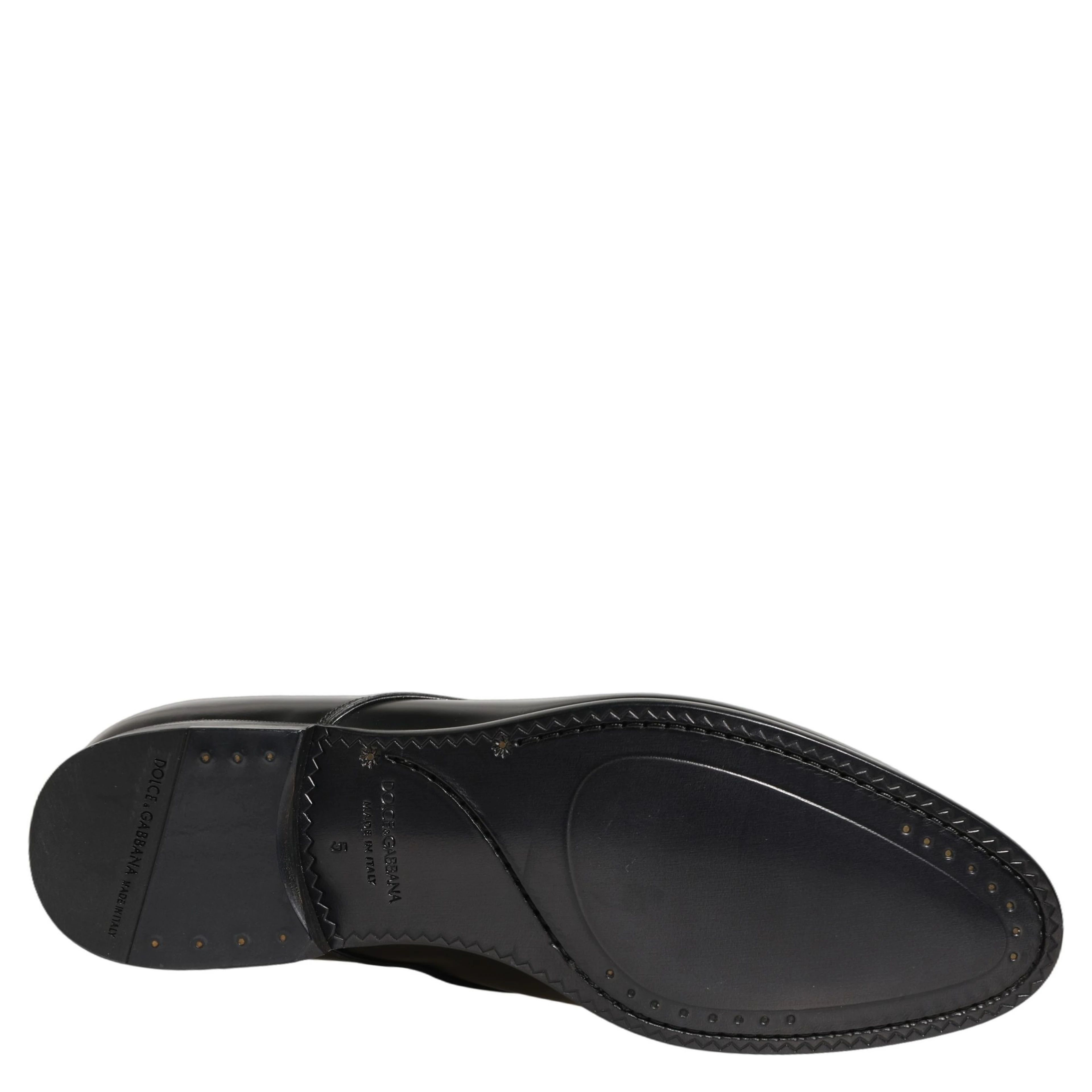 Black Leather Lace Up Derby Dress Shoes