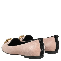 Pink Velvet Devotion Loafers Flats Shoes