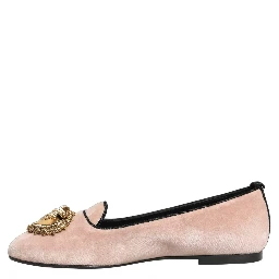 Pink Velvet Devotion Loafers Flats Shoes