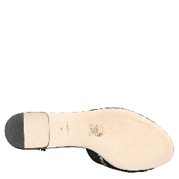 Black Devotion Lace Flats Slip On Shoes