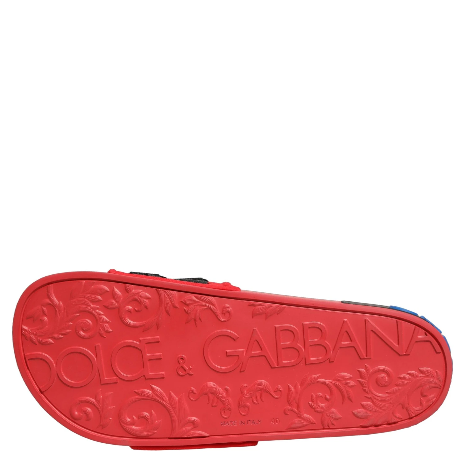 Red Neoprene Slides Flats Beachwear Shoes