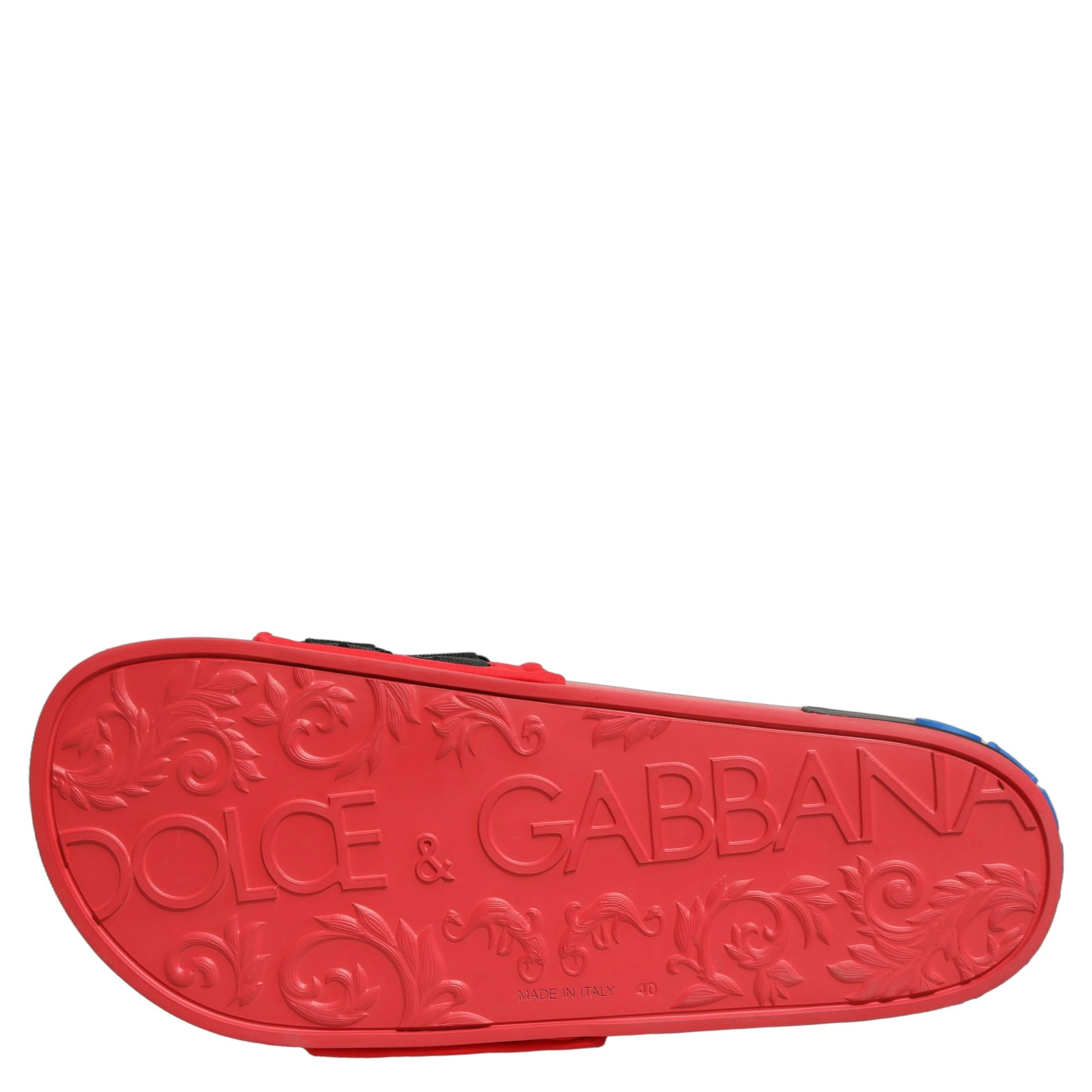 Red Neoprene Slides Flats Beachwear Shoes