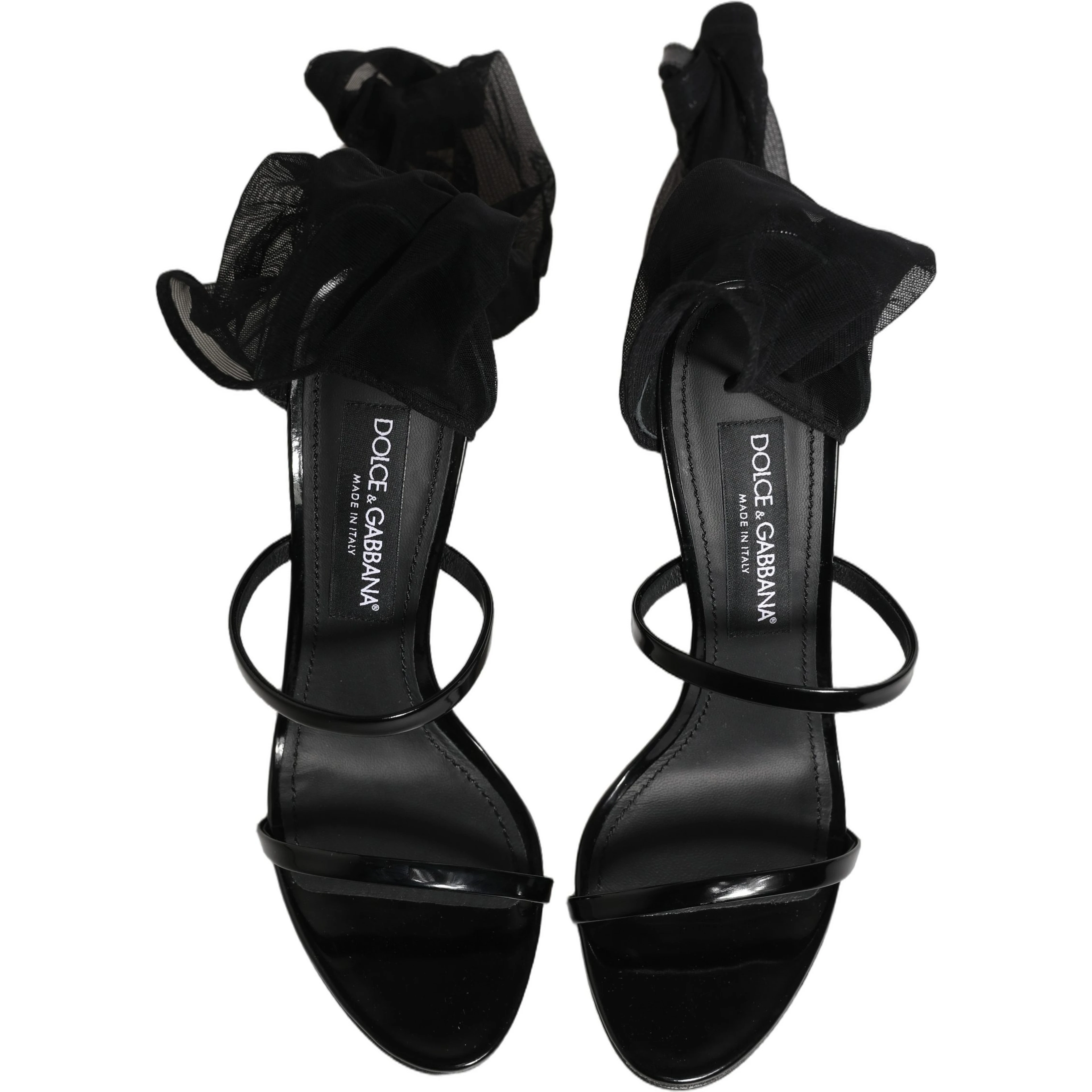 Black Stiletto Sandals Socks High Boots Shoes
