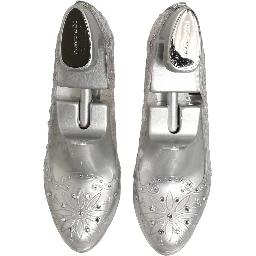 CINDERELLA Floral Crystal Heels Clear