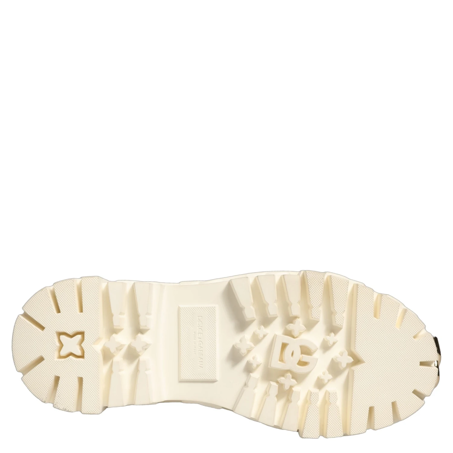 White Leather Rubber Logo Ankle Boots Shoes
