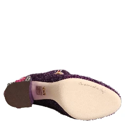 Purple Crystal Lurex Fantasy Boots Shoes
