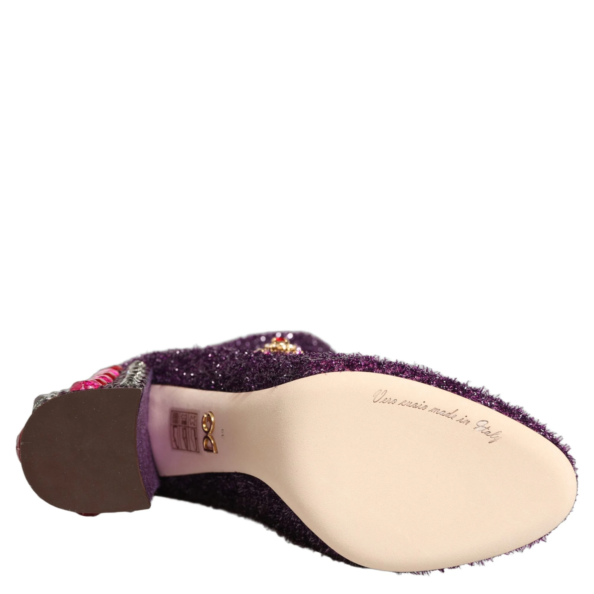 Purple Crystal Lurex Fantasy Boots Shoes