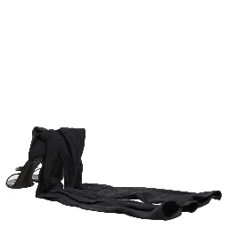 Stiletto Sandals Socks Knee High Boots Black