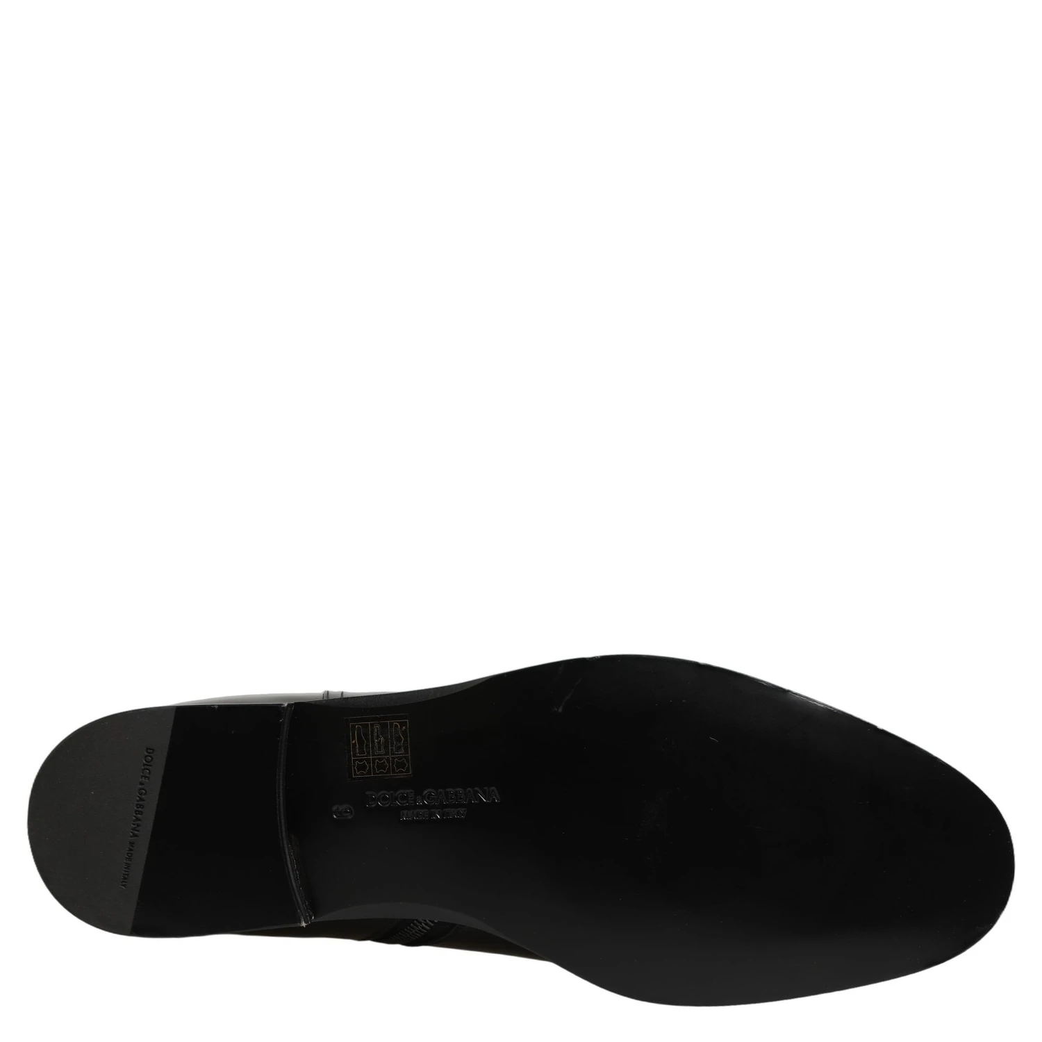 Black Leather Logo Buckle Mid Calf Boots Shoes