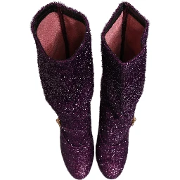 Purple Crystal Lurex Fantasy Boots Shoes