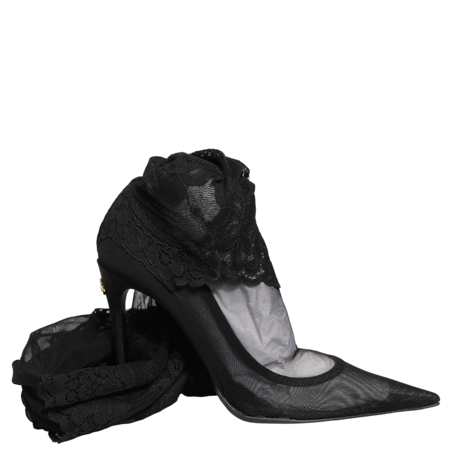 Black Over The Knee Sock Pumps Boots Shoes