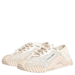 White Lace NS1 Low Top Sneaker Sports Shoes