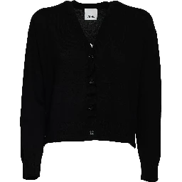 Cardigan Scollo V In Lana