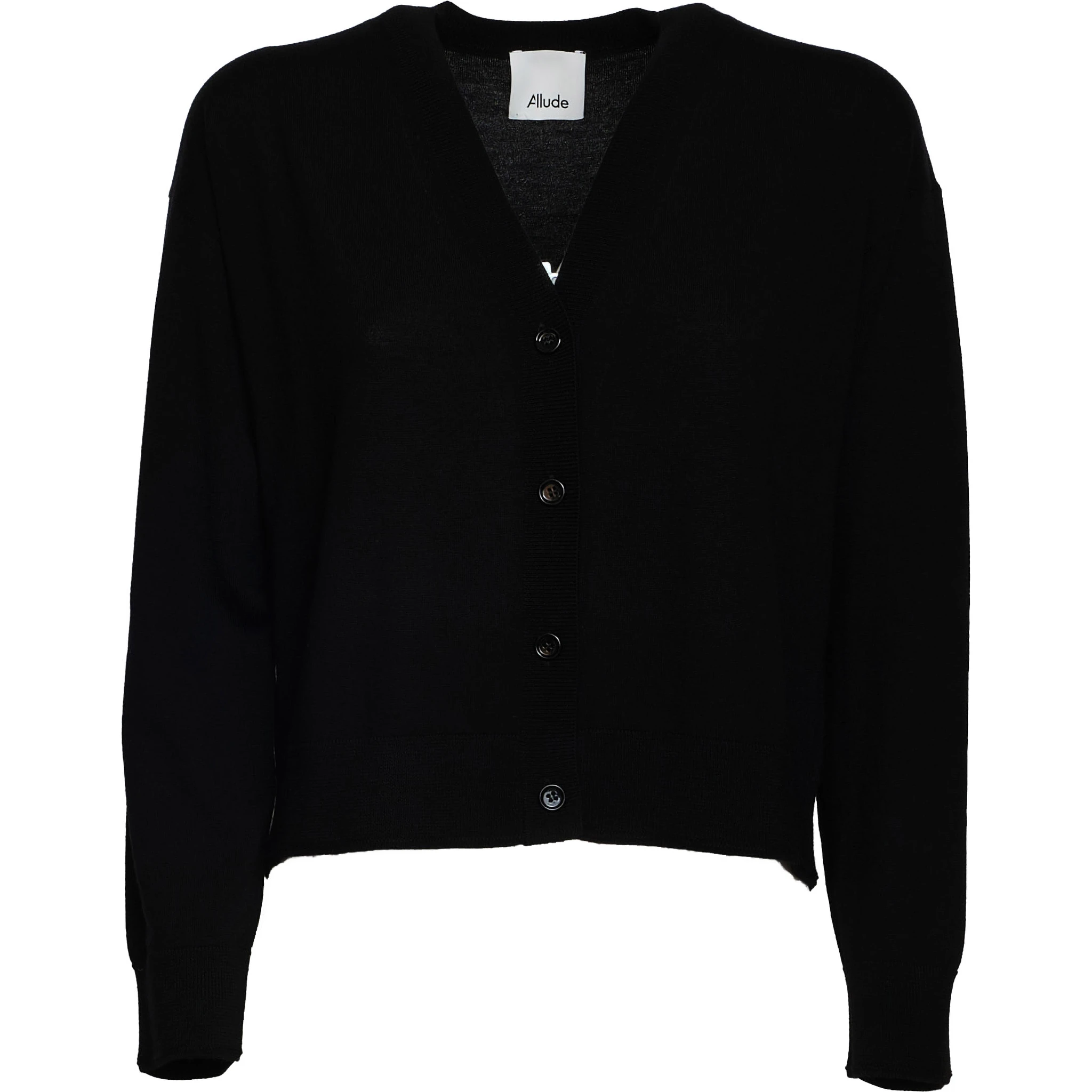 Cardigan Scollo V In Lana